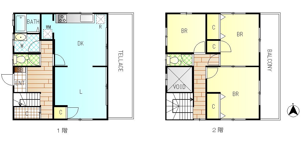 AS place間取図