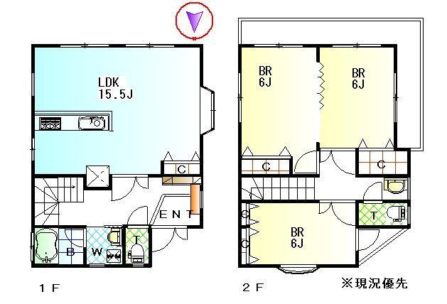 山梨邸間取図